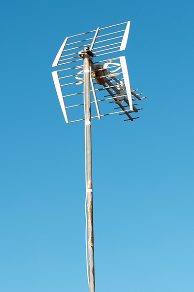 UHF Antenna installed on a high pole